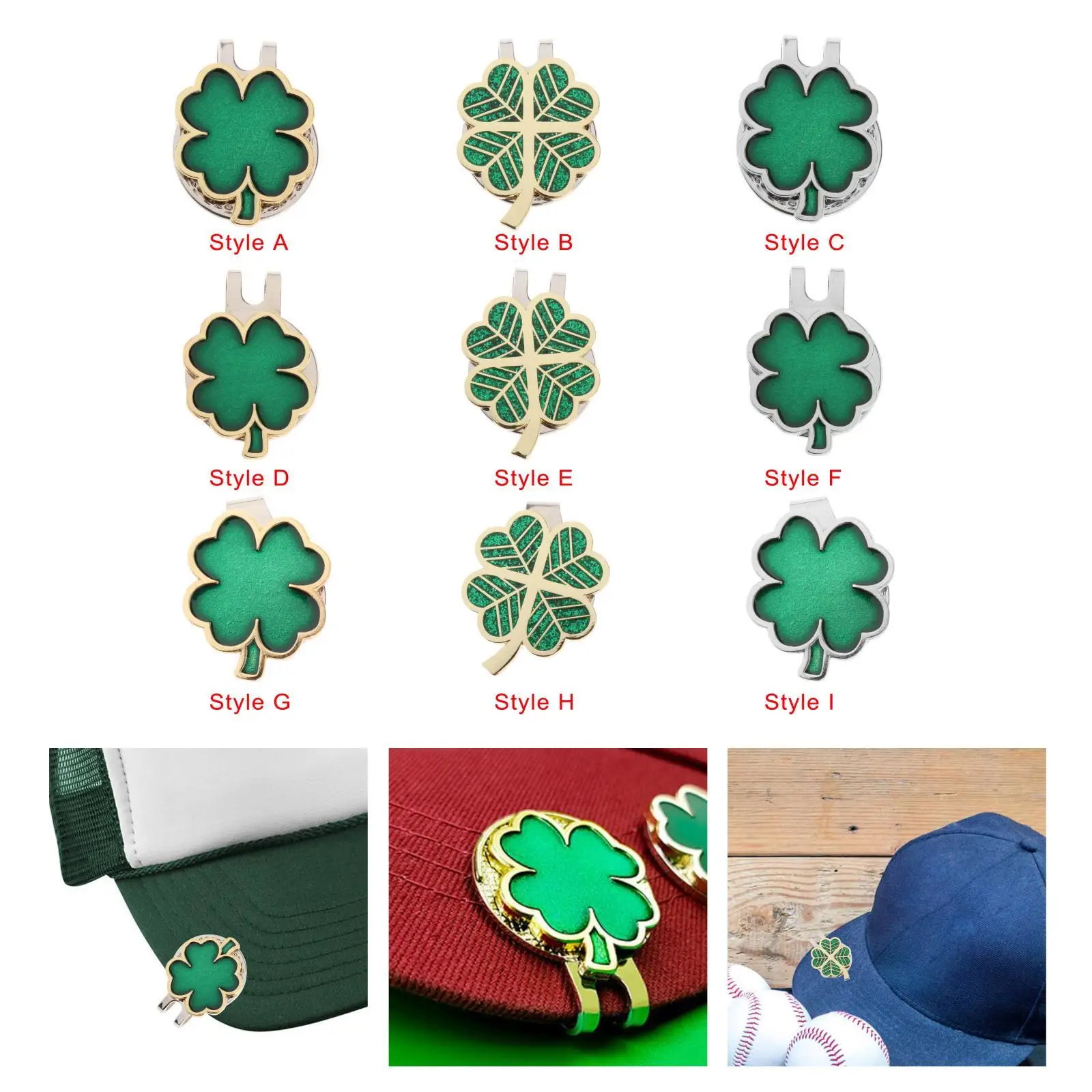 علامة كرة الجولف إكسسوارات الجولف المعدنية مشبك قبعة كرة الجولف للسيدات #3