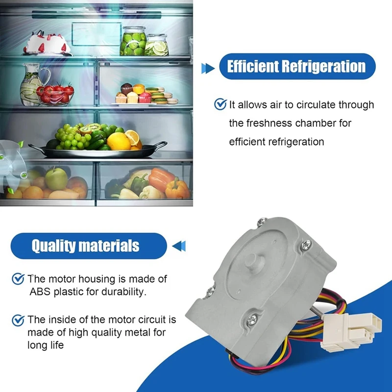 EAU63923603 Refrigerator Evaporator Fan Motor Assembly For LG And Kenmore Refrigerators EAU65058305 AP6317197 PS12383671