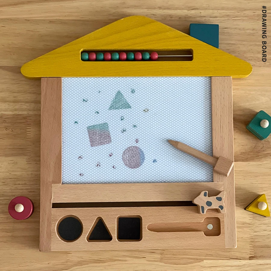 Magnetic DIY Drawing Board Montessori Educational Learning Painting Toys For Kid Boys and Girls Early education