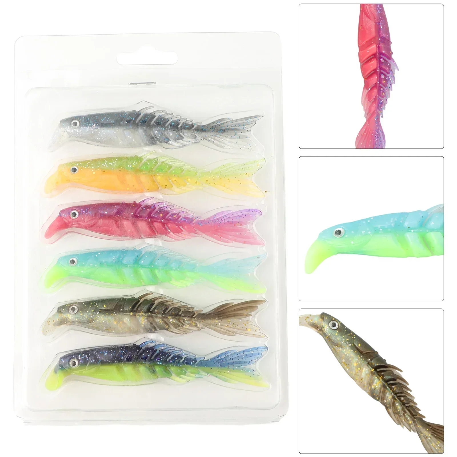 Brand New Swimbait Lures Dual Colors Environmentally Friendly Exaggerated Swimming Lifelike Tail Plastic Material