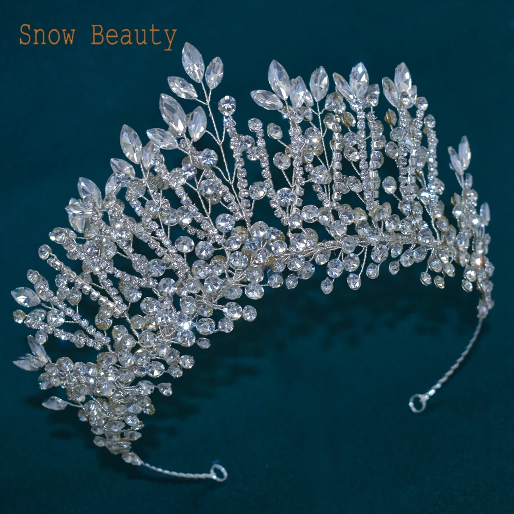 DZ123 Women Hair Accessories Crystal Bridal Headpiece Wedding Jewelry Headdress Bridal Headwear Rhinestone Party Hair Ornaments