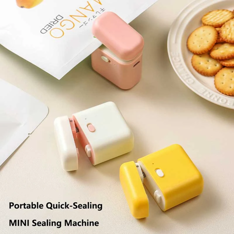Mini Sealing Machine For Snacks Potato Chips Plastic Bags Heat Sealing Machine For Food Preservation Freshness And Charging