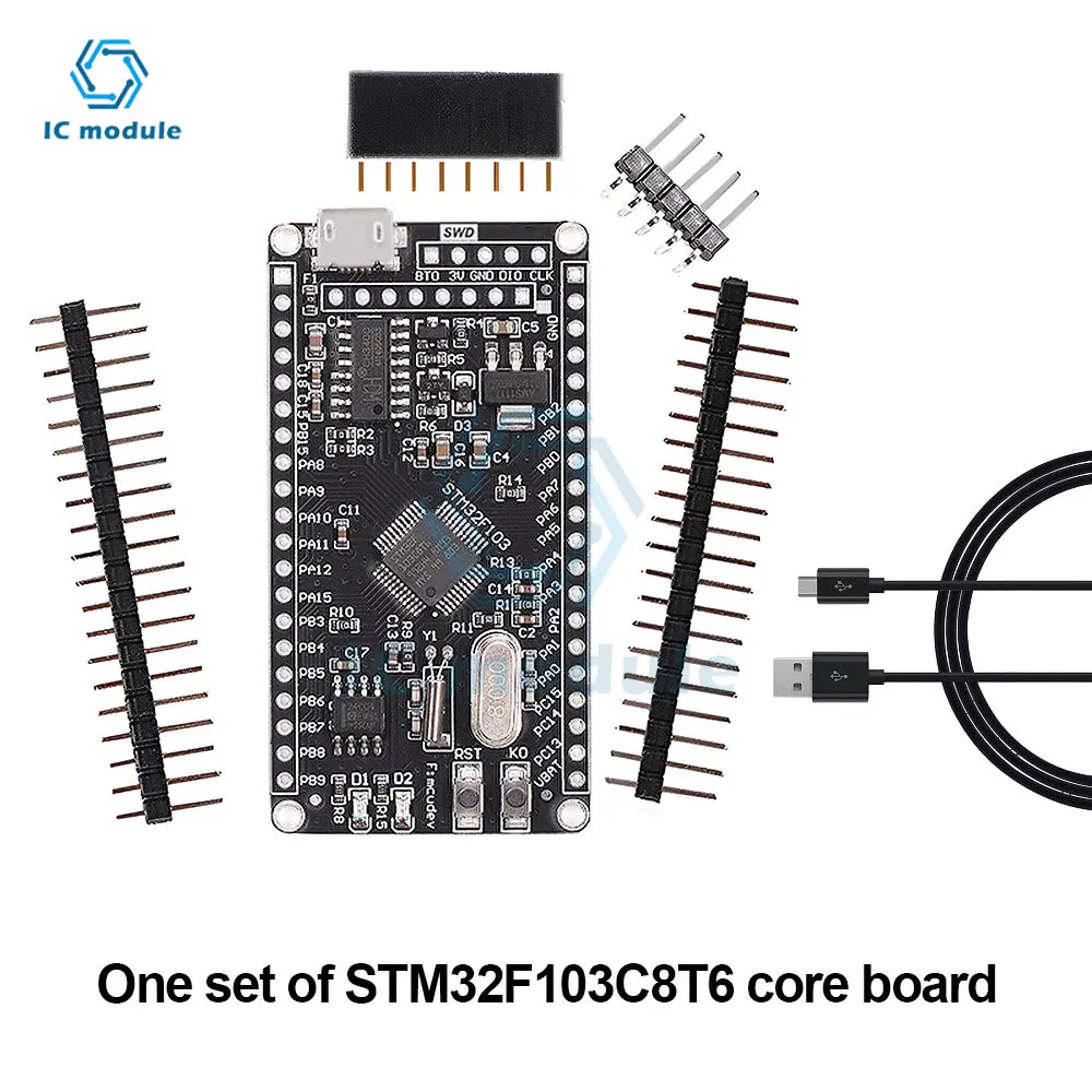 STM32F103C8T6 Core Board STM32 System Board Upgrade Serial Port One click Download of C8T6 Microcontroller