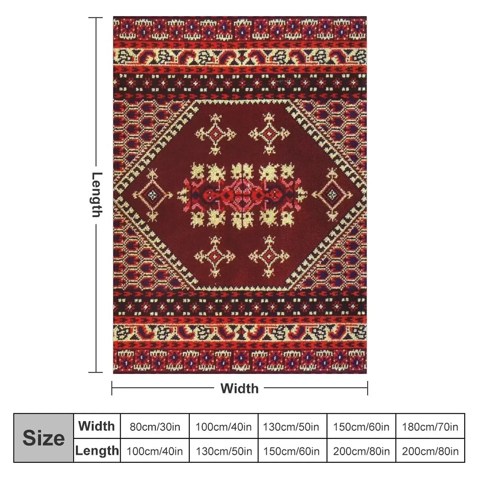 Authentic Moroccan Carpet Throw Blanket Single for babies Hairy Blankets