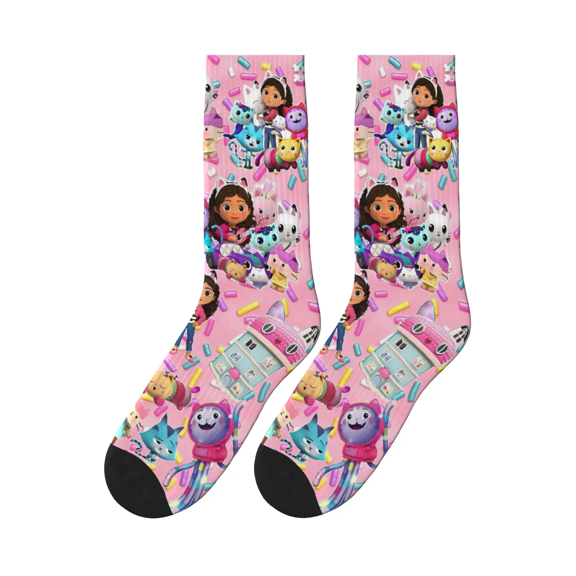 

G-gabbys Dollhouse Funny Socks Fashion Stockings Men Soft Outdoor Socks Winter Custom Non-Slip Socks