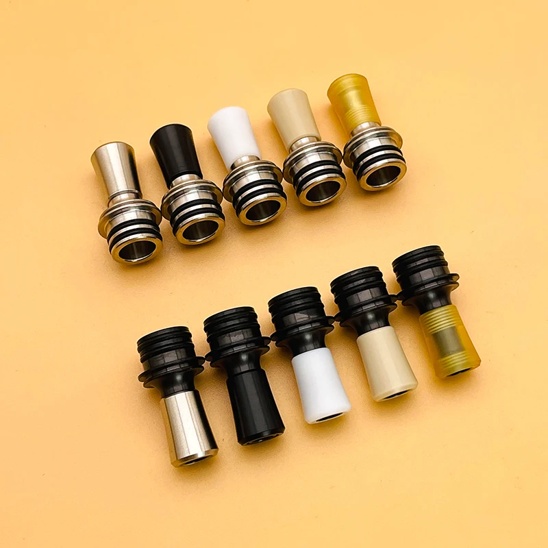 DSX Stainless Steel PEEK PEI POM Material Front and Back 510 Drip Tip MTL RTA Tank Mouthpieces accessory