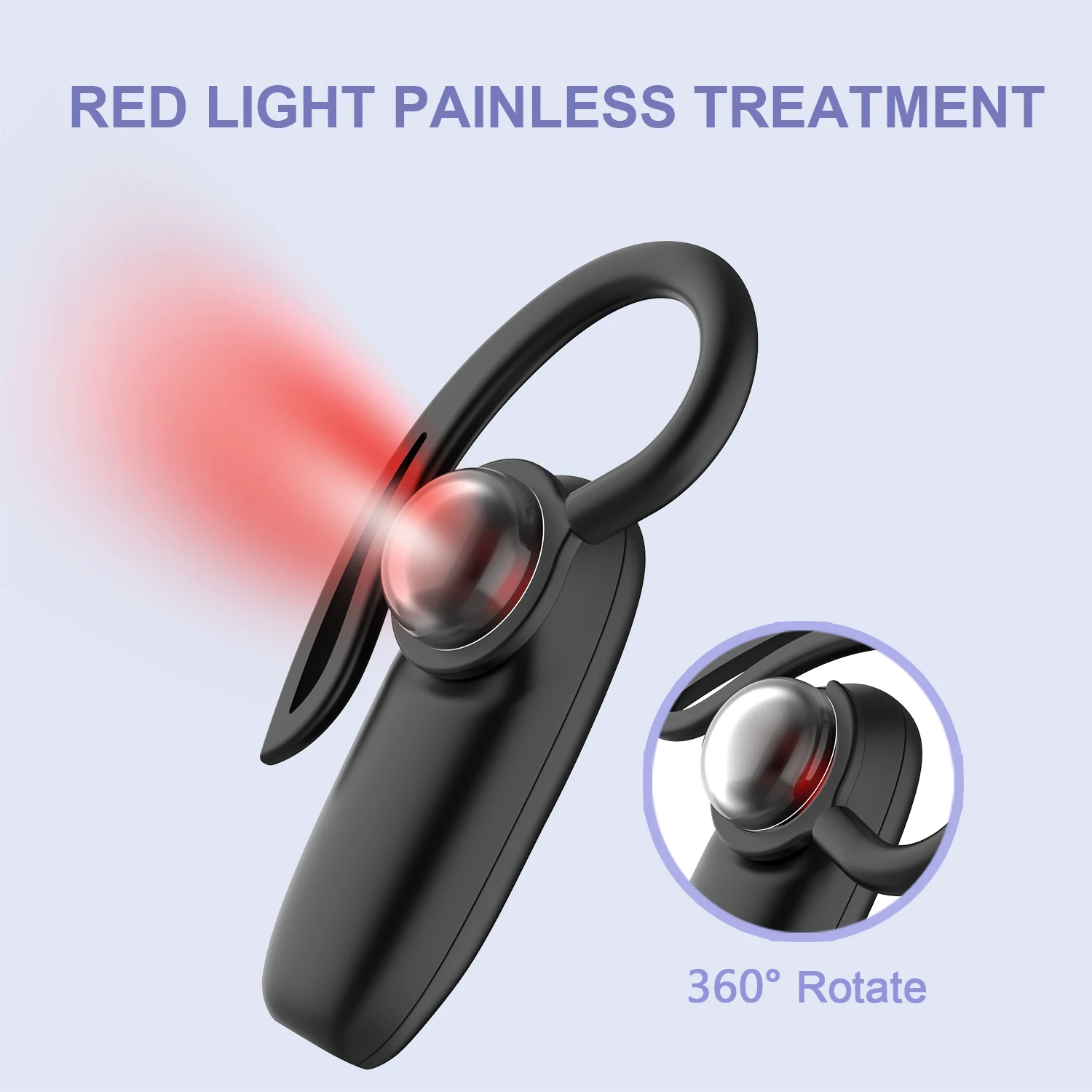 

Smart nanometer 650nm Tinnitus Ear Laser Therapy Irradiation Tinitus Otitis Media Deafness Treatment Ear-hanging Style Earplug
