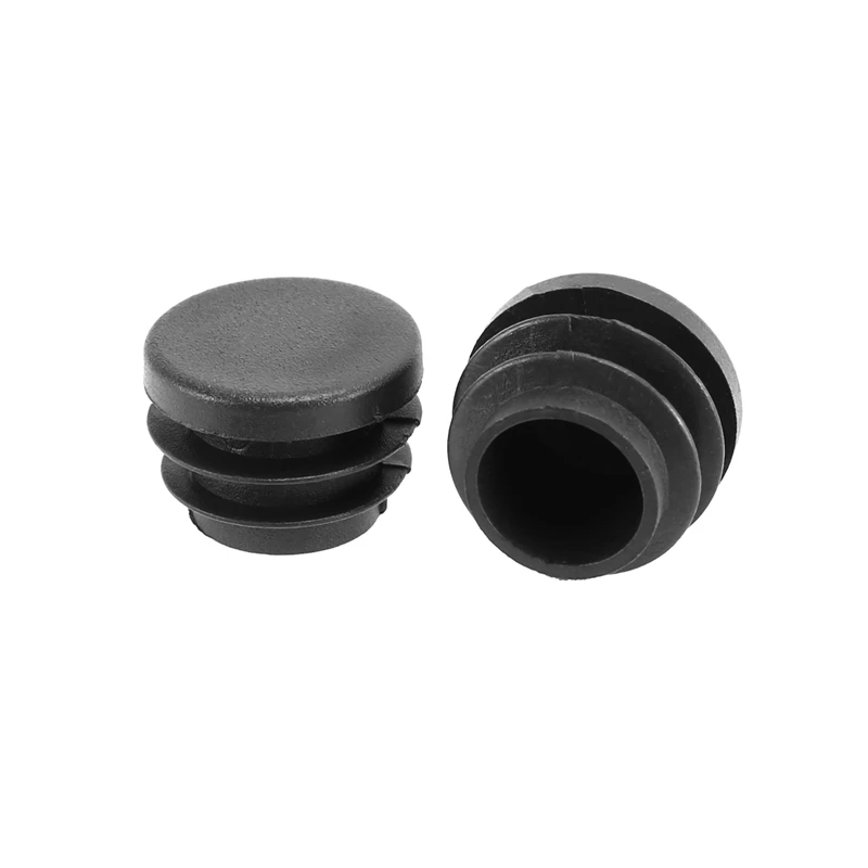 Blanking End Caps Round Tube Insert Cover 19Mm Dia 100 Pcs Black