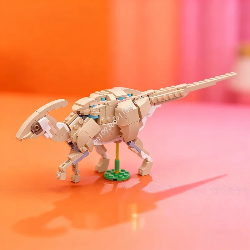 

272 детали MOC Parasaurolophus Walkeri Creator 3 1ed, конструктор, развивающие кирпичики, игрушки для детей, подарки на Рождество и День рождения