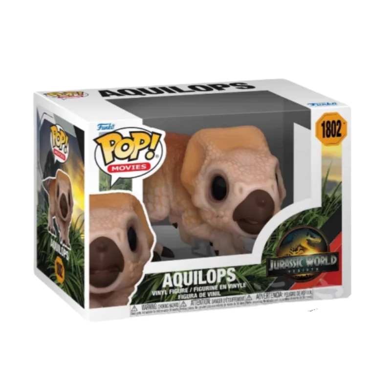 

Jurassic World: Figure Aouilops Garnotaurus Vinyl Sculpture Doll Funko Pop Q Version Desk Decor Q Version Toys Limited Edition