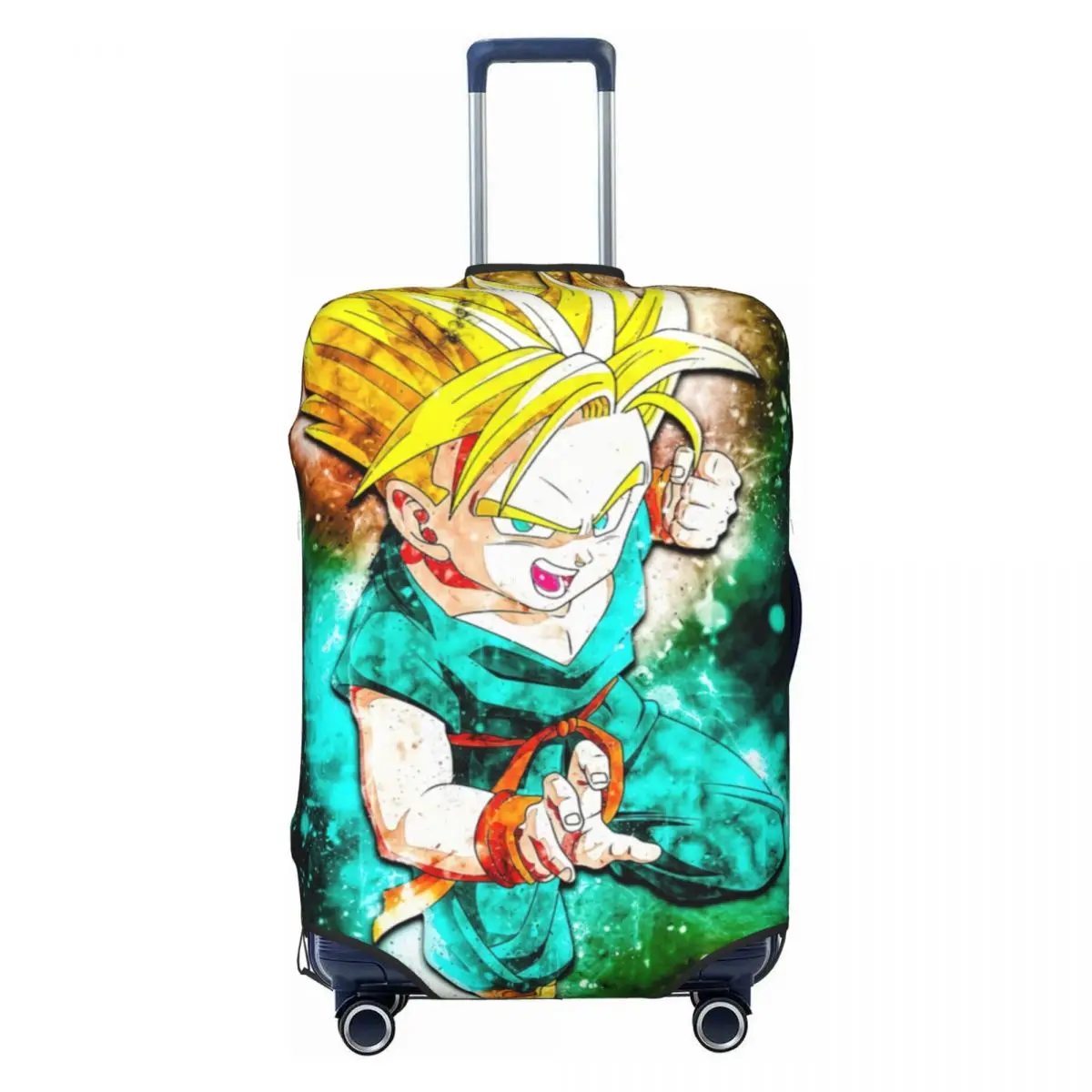 

Custom DBZ Dragons Ball Goku Japanese Anime Travel Luggage Cover Washable Suitcase Cover Protector Fit 18-32 Inch
