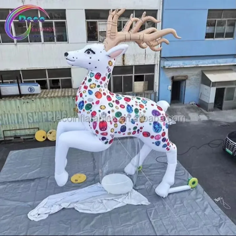 Christmas Outdoor Decoration Inflatable Large Animal Inflatable Deer Cartoon Holiday Elk Sale