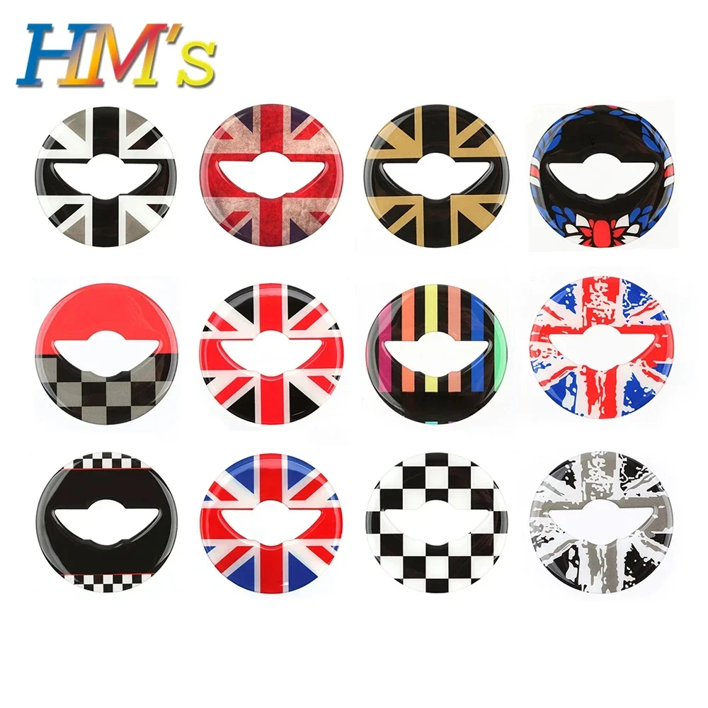 For Mini Countryman F60 Car Steering Wheel Center Decals Sticker Styling Accessories For Mini Cooper F56 F55 F57 For Clubman F54