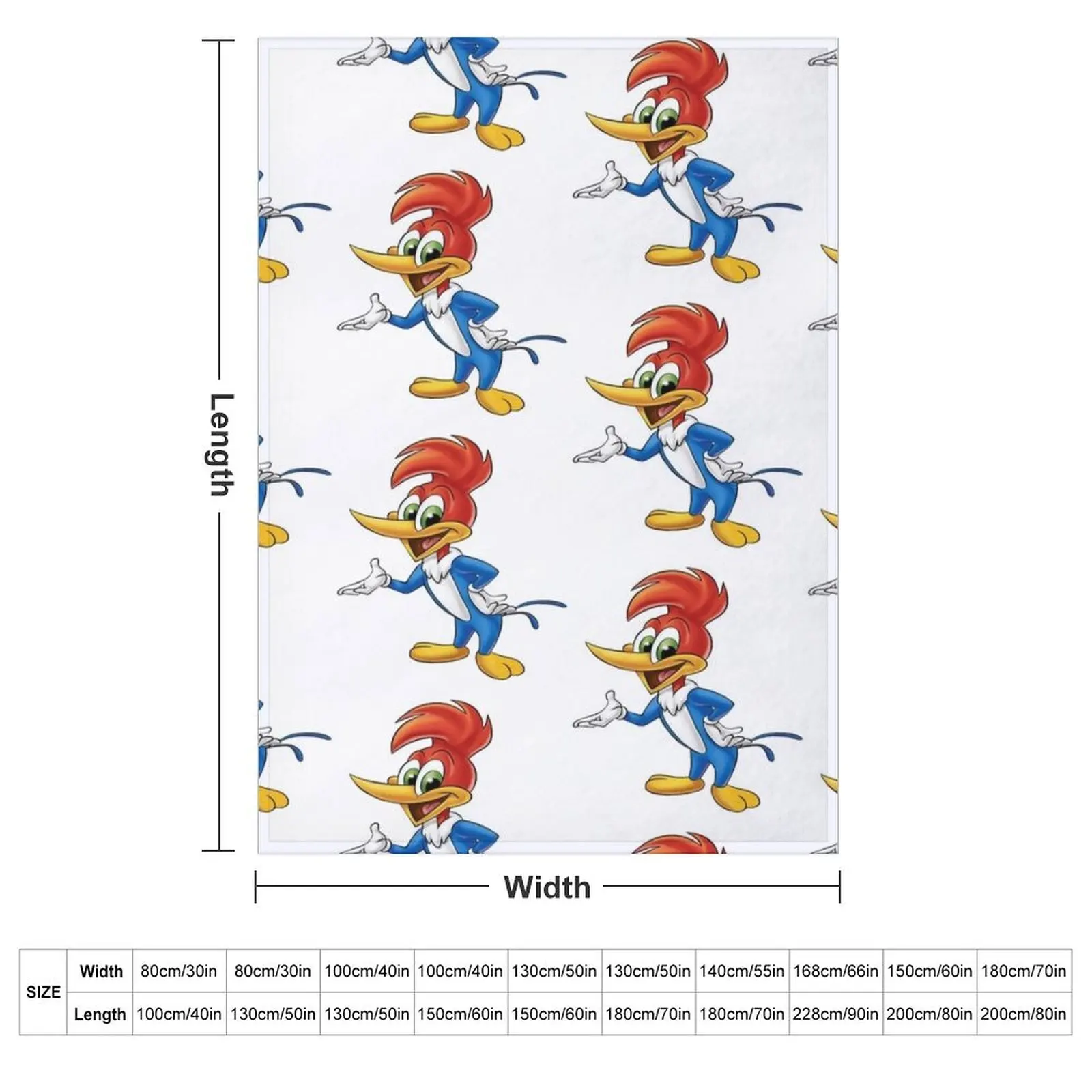 Woody Woodpecker Throw Blanket Bed Fashionable Luxury St Travel Blankets