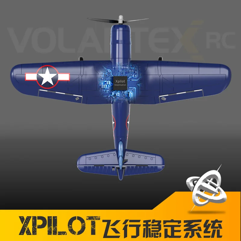 Volantex F4u Corsair Samolot zdalnie sterowany One-Key Akrobacyjny 2.4g 4ch Epp Pianka 400mm Rozpiętość skrzydeł Samolot zdalnie sterowany Zabawka dla dzieci