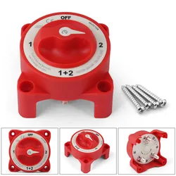 9002E 4 Position 32V 350 Amp E-Series Waterproof Ignition Protected Marine Boat Dual Battery Isolator Switches