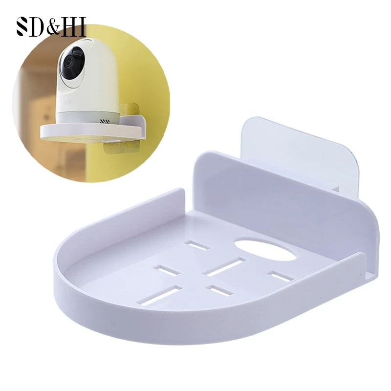 

1Pcs New Mini Punch-Free Security Surveillance Camera Stand Home Self-Adhesive Drill-free Fixer Traceless Wall-Mounted Bracket