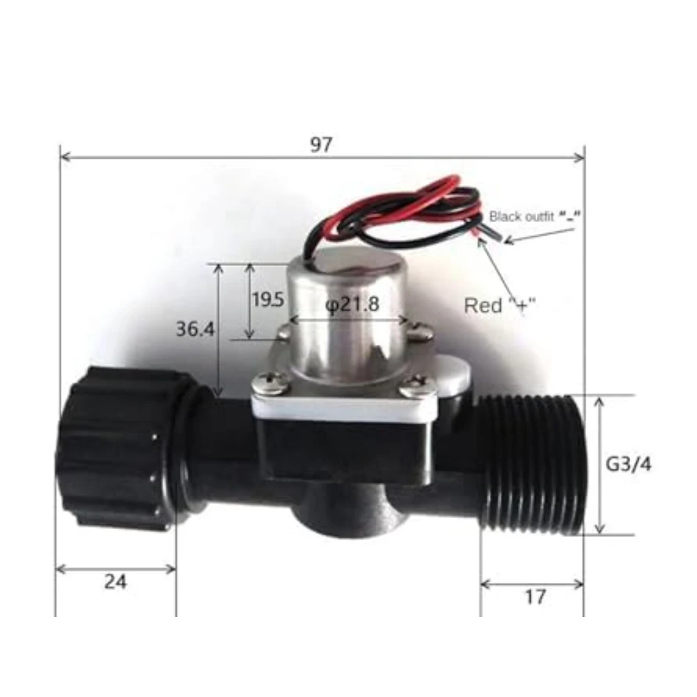 

Low-Voltage High-Flow Pulse Water Valve With Programmable Irrigation Timer For Outdoor Gardens Easy Quick-Connect Installation