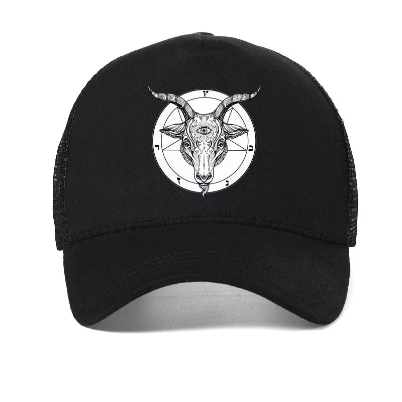 Kościół katolicki rycerze templariuszy pentagram Baphomet szatan czapka baseballowa z nadrukiem letnia siatka oddychająca czapka typu trucker gorras