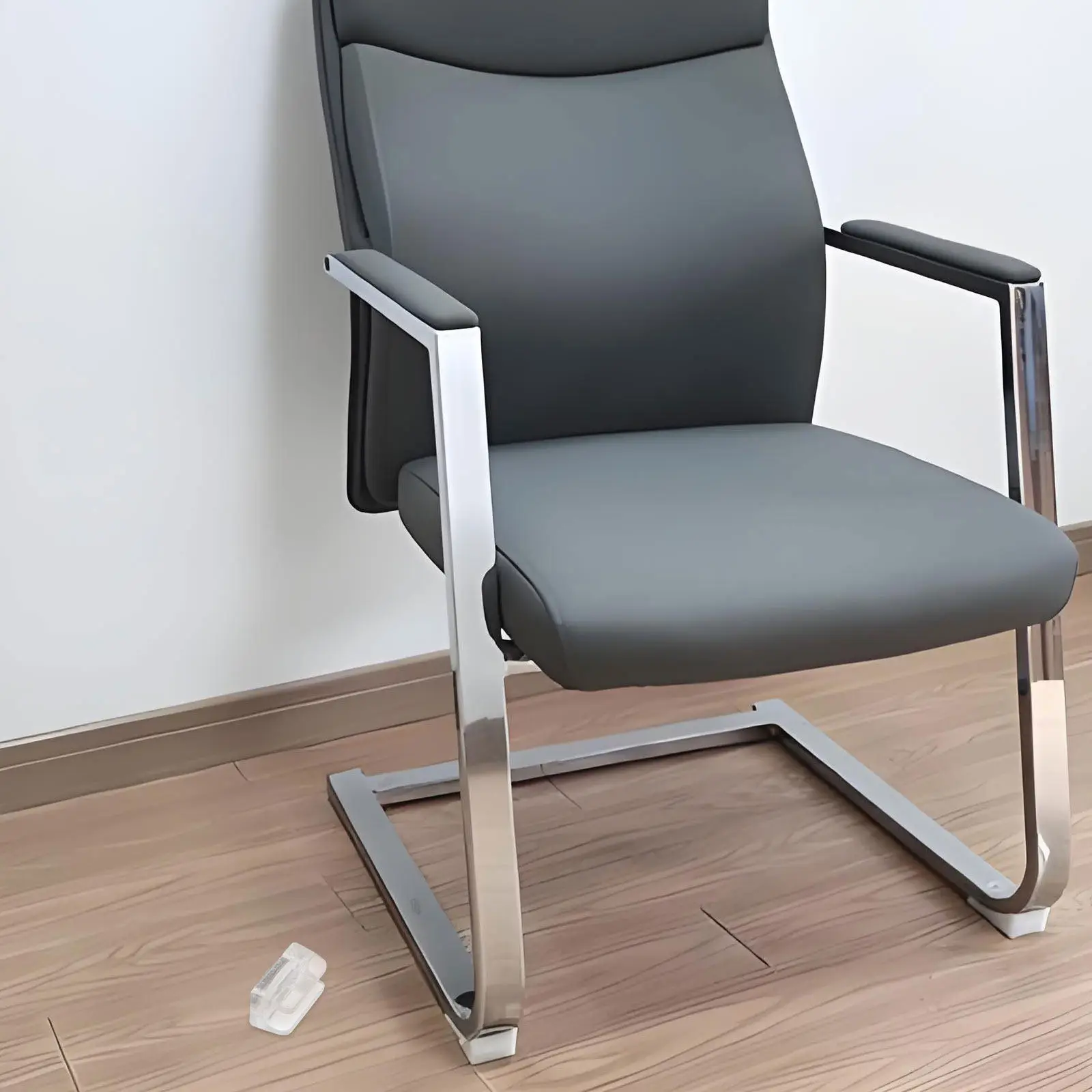 8Pcs Felt Chair Leg Caps U-Shaped Clip-on Covers for 12Mm Round Tube Noise Dampening Floor Protectors Scratch-Free