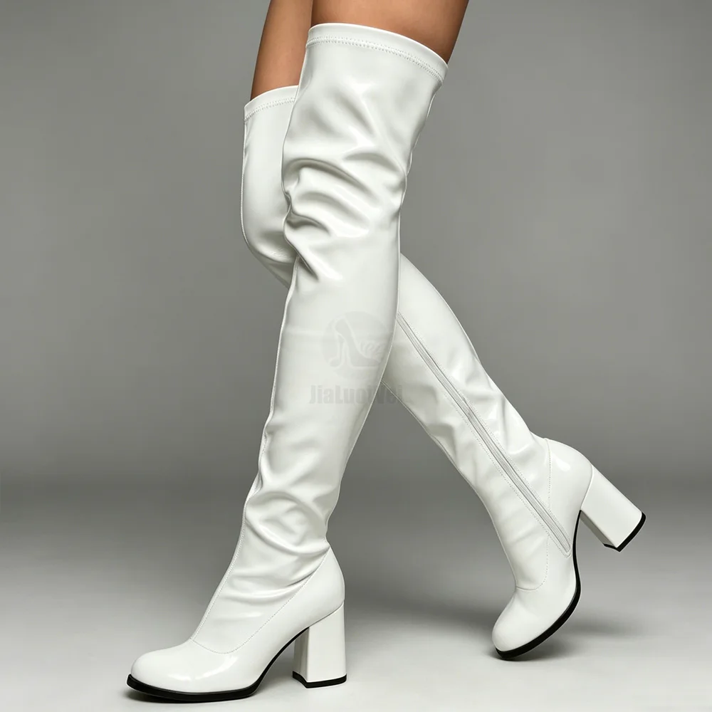 Wome sexy fashion new Spring autumn over-the-knee high top ladies eleganti stivali tacchi sottili scarpe col tacco grande plus size