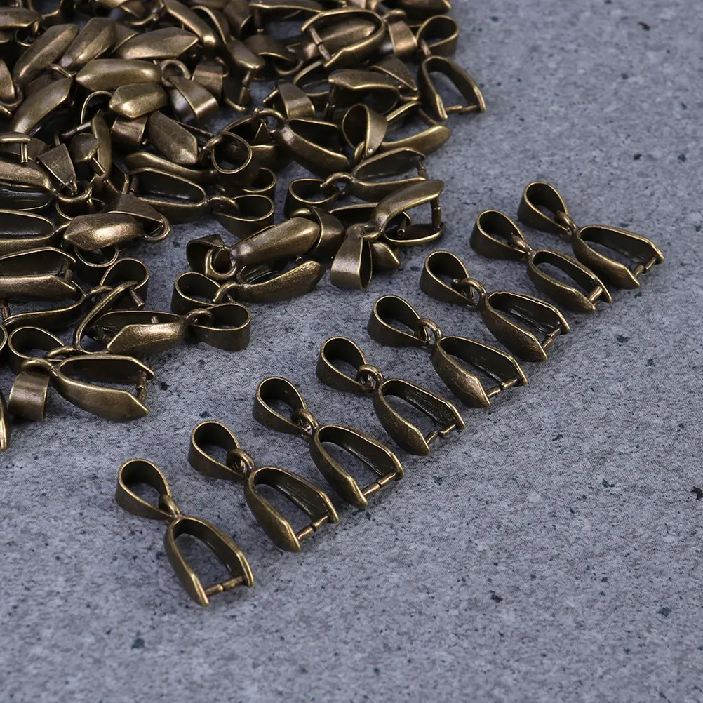 

50 Pcs Clip Melon Seed Buckle Accessories Bracelet Beads Jewelry Making Bail Necklace Pendant Clasp