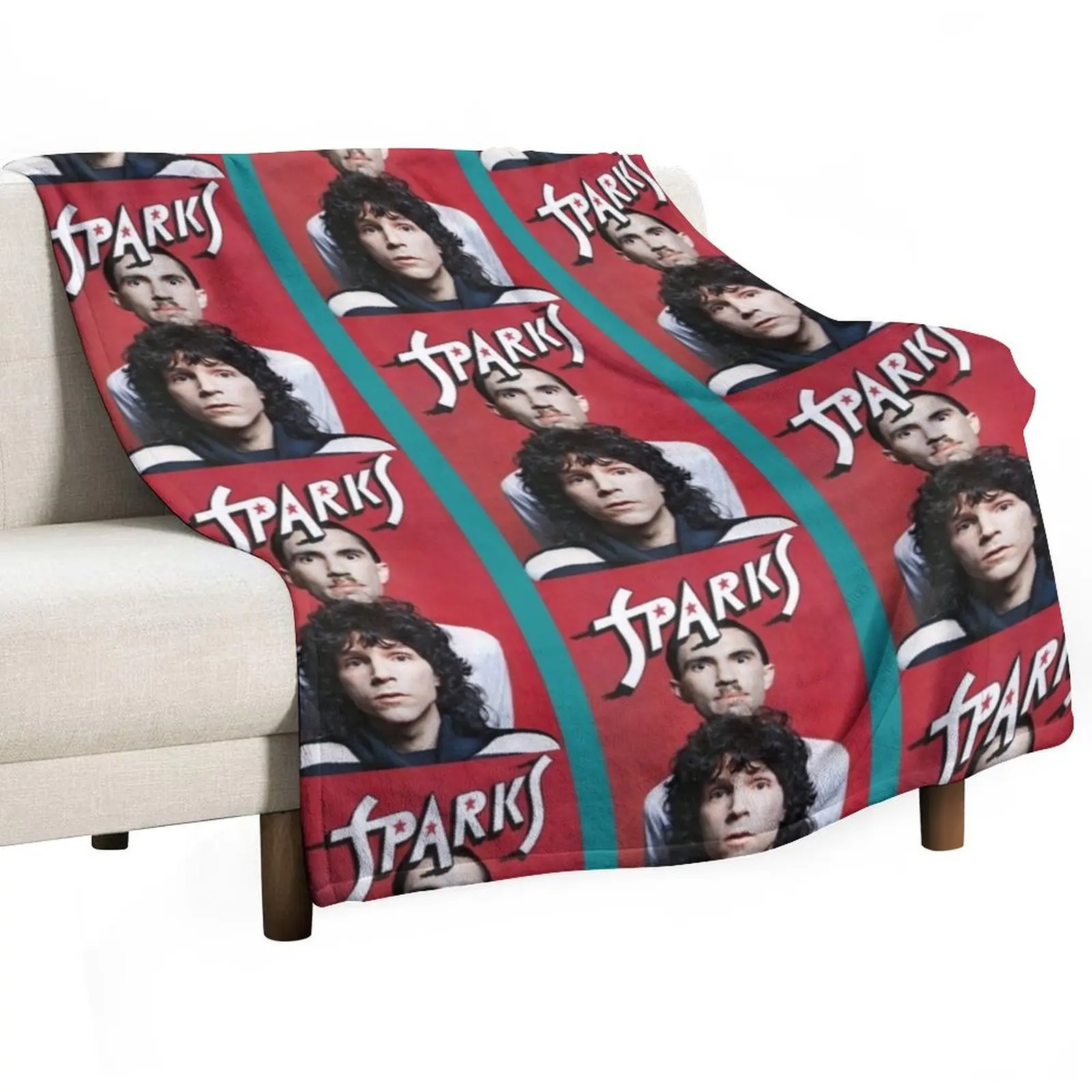 Retro Sparks Band Heaven Tribute Sticker Throw Blanket Moving manga Decorative Beds Hairys Loose Blankets