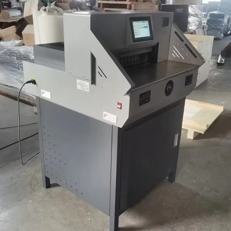 480V8 Electric Programmable Paper Cutter A3 Guillotine High Precision 480mm For Print Shop Office Bookbinding Workshop  Cutting