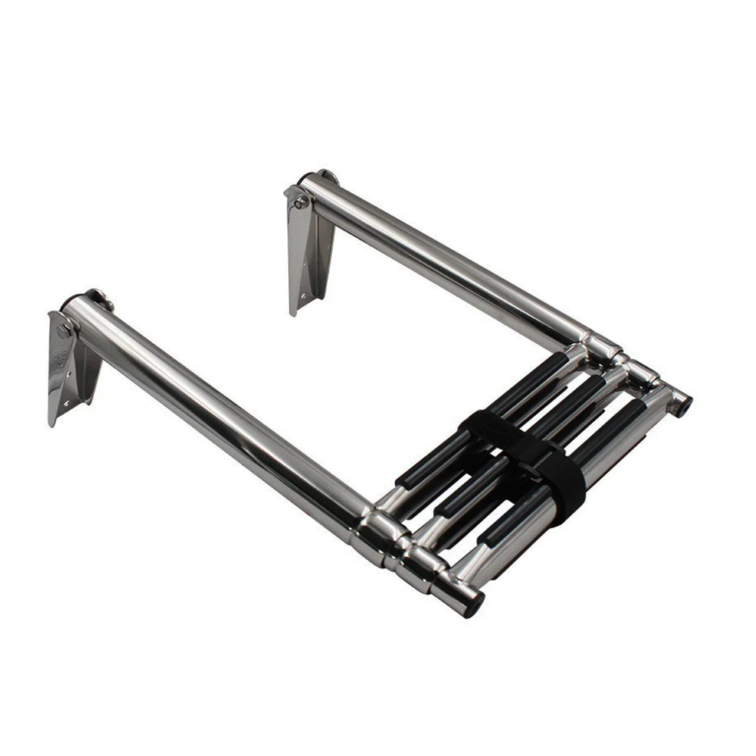 

3-Step Stainless Steel Folding Platform Ladder Boat Accessory for Boarding 3-Step Stainless Steel Folding Platform Ladder