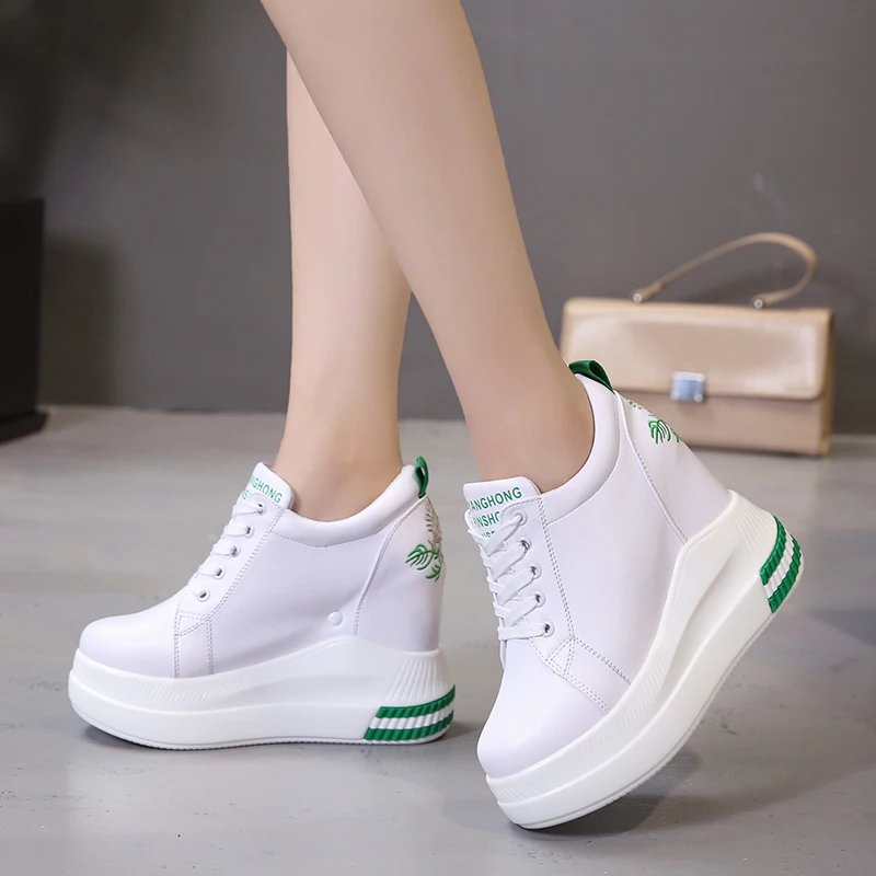 Women's Wedge Sneakers Summer Fashion Breathable High Heels Ladies Casual Shoes Vulcanize Women Platform Shoe Female Spring 2022