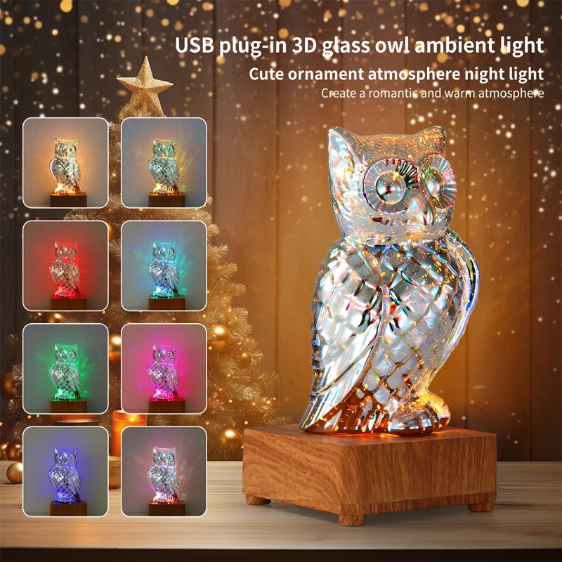 Colorful 3D Owl Amb… - image
