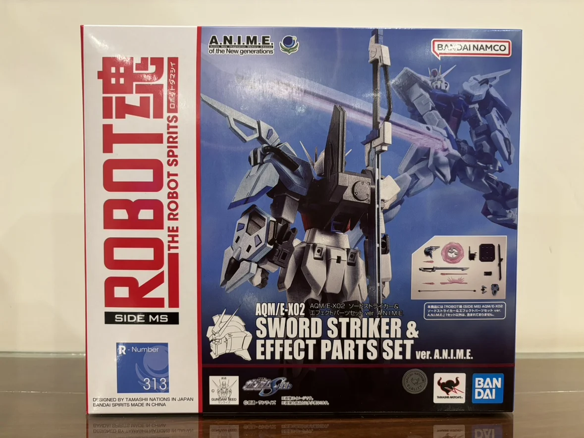 Bandai Genuine Gundam Model Garage Kit ROBOT Soul Series 1/144 AQM/E-X02 SWORD STRIKER&EFFECT PARTS SET Anime Action Figure