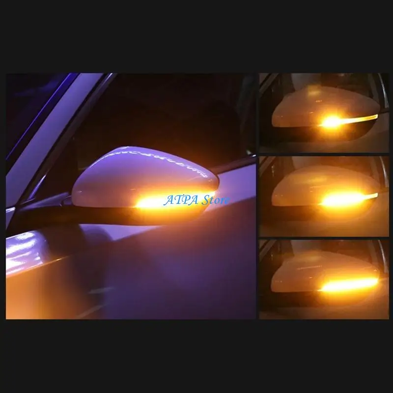 

U13C Car Rear Mirrors Flexible Flowing Light Strip Dynamic Turn Lamp