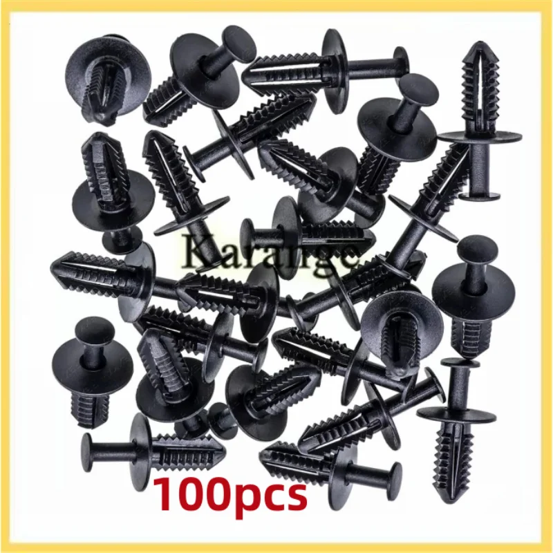 100 PCS A1249900492 Auto Push Type Fender Liner Retainer Rivet Trim Panel Fastener Clips Plastic For BMW Mercedes Benz Vehicles