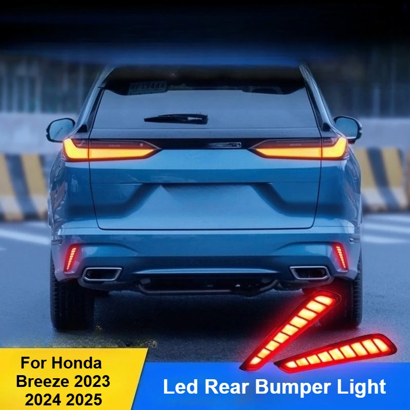 

For Honda Breeze 2023 2024 2025 Led Rear Bumper Reflector Light Flowing Turn Signal Brake Light Modification Accessories