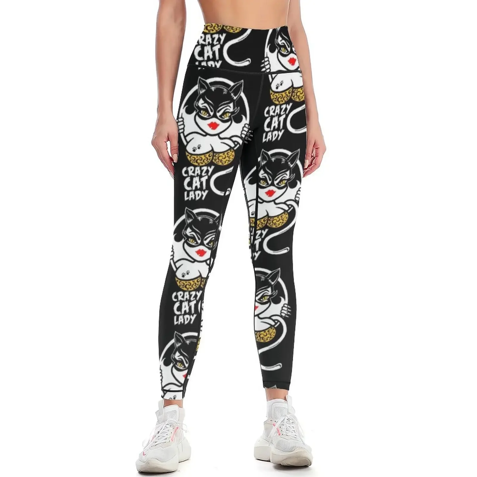 

Crazy Cat Lady Leggings workout shorts Clothing fitness Women's tights high waist Womens Leggings