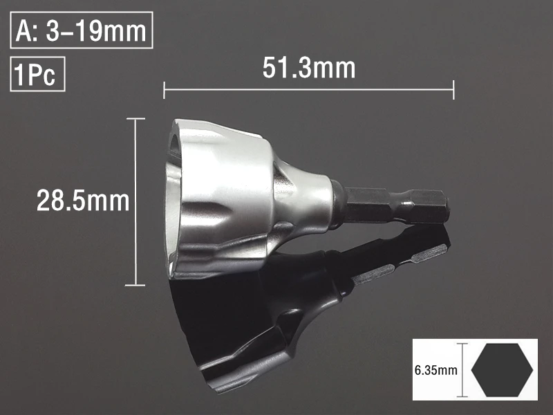 Strumento di smusso esterno per sbavatura da 3-19MM strumento di perforazione per metalli in acciaio inossidabile rimuovere la sbavatura strumenti