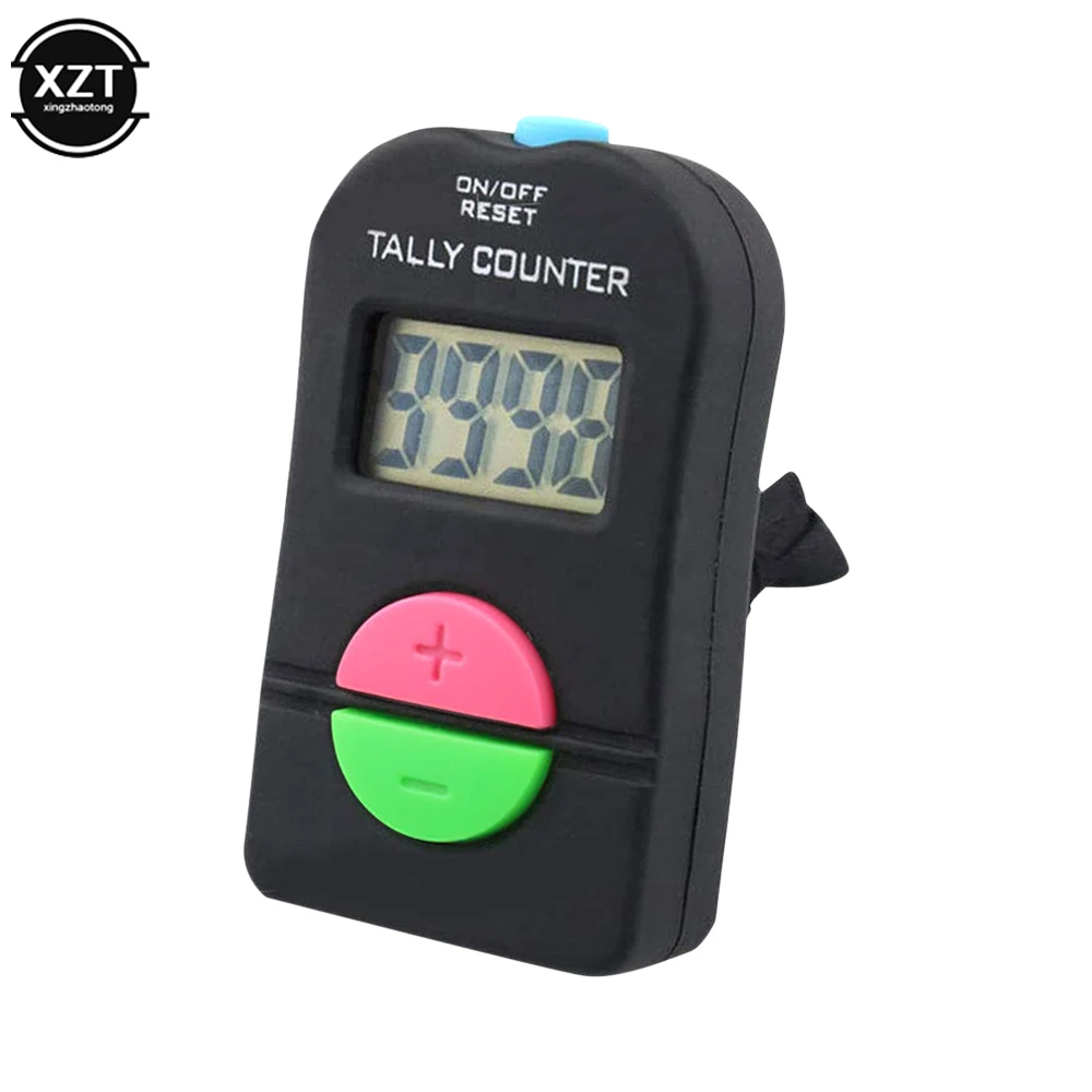 1PCS Digital Hand Tally Counter Electronic Manual Clicker Golf Gym Hand Held Counter 6.3x3.4x1.5cm