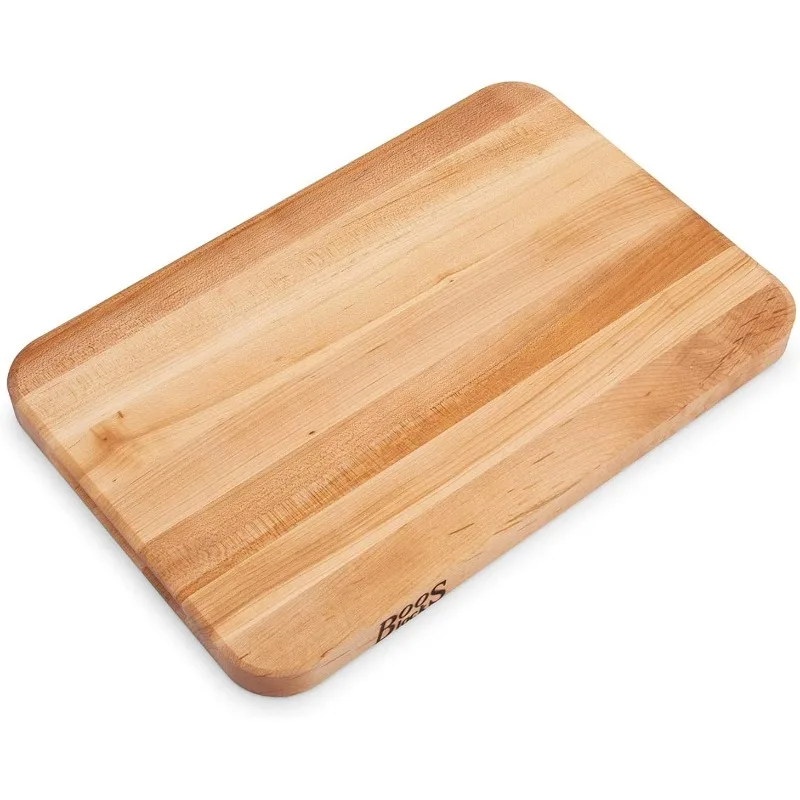 

Block Chop-N-Slice Series Reversible Wood Cutting Board with Integrated Finger Grips, 1.25-Inch Thickness, 18" x x 12" x 1 1/4"