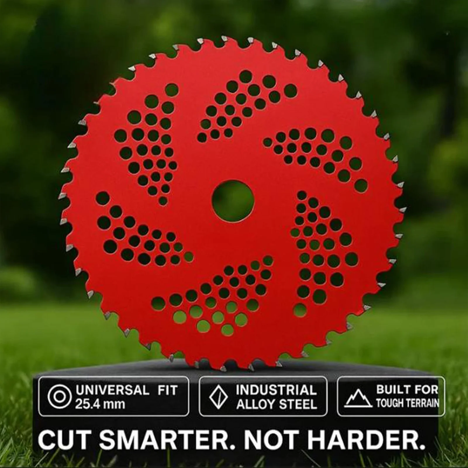 ユニバーサル芝刈り機ブレード-36歯鋸鋼カッターブレード-草、低木、枝用