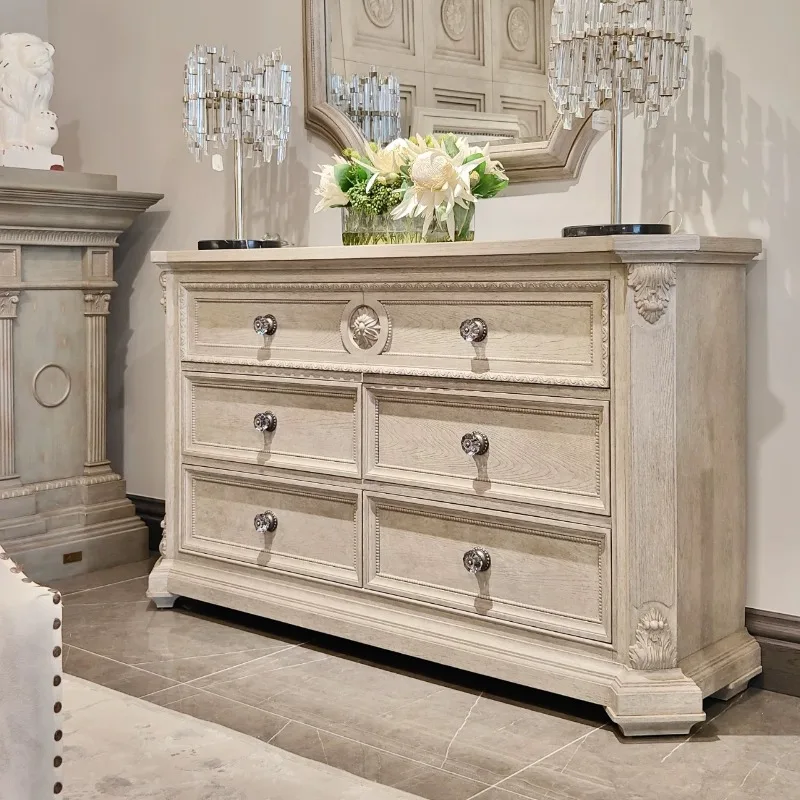 

of drawers Furniture architectural revival entryway cabinet dressing cabinet light luxury carved storage sideboard