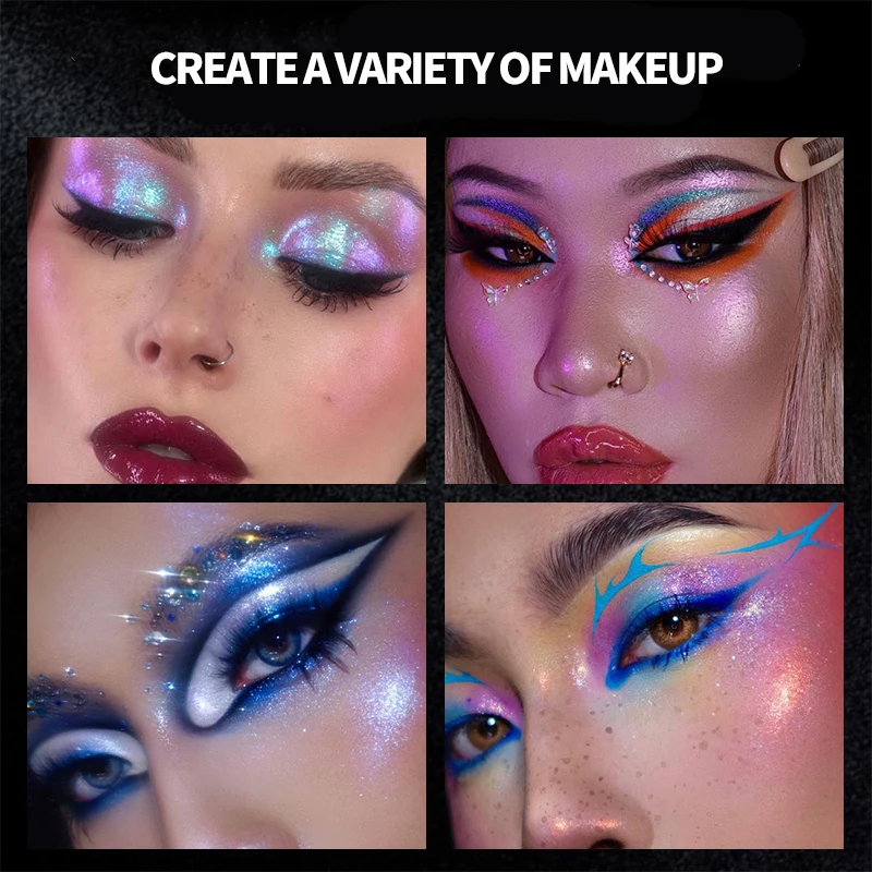 6 Colors Diamond Highlighter Powder Spray Waterproof High Gloss Glitter Body Bronzer Highlight Powder Face Contour Illuminator