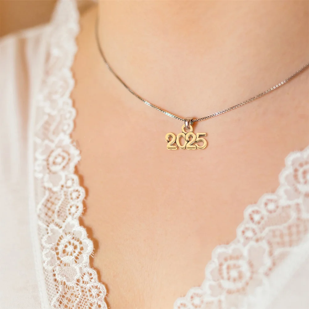 

50pcs Alloy Findings Number Charms 2025 Metal Pendants For Diy Bracelet Necklace Craft Making Year Charm Jewelry Supplies Charms