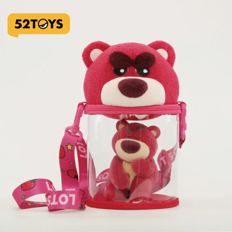 52TOYS Disney Strawberry Bear ITS ME Series Plush Transparent Doll Bag, Shoulder Bag, Crossbody Bag and Peripheral gifts