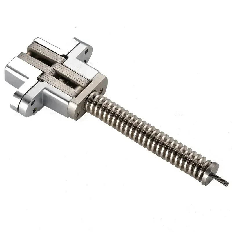 New Invisible Door Hinge Adjustable Speed Automatic Door Closer with Rebound Function Folding Hidden Door Concealed Cross Hinge