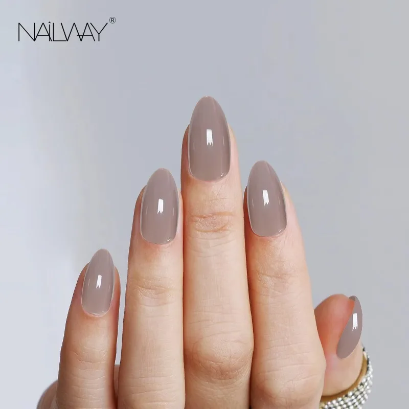 

Ladies' Favorite：Wholesale Solid Color 30Pcs Solid Color False Nails Soft Gel/PMMA Press on Nails Artificial Fingernail