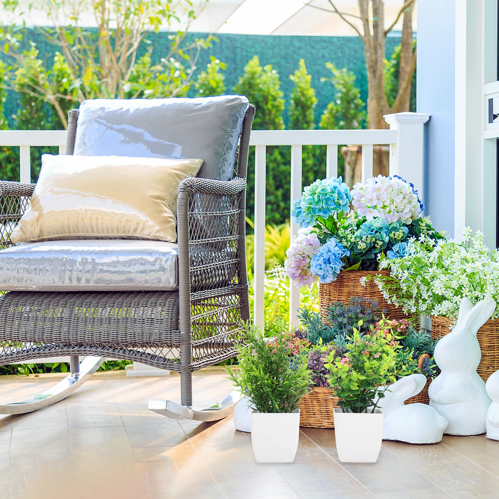 

4pcs Fake Bonsai Artificial Potted Plants Lifelike Small Bonsai For Home Office Decor Simulation Plant Ornament