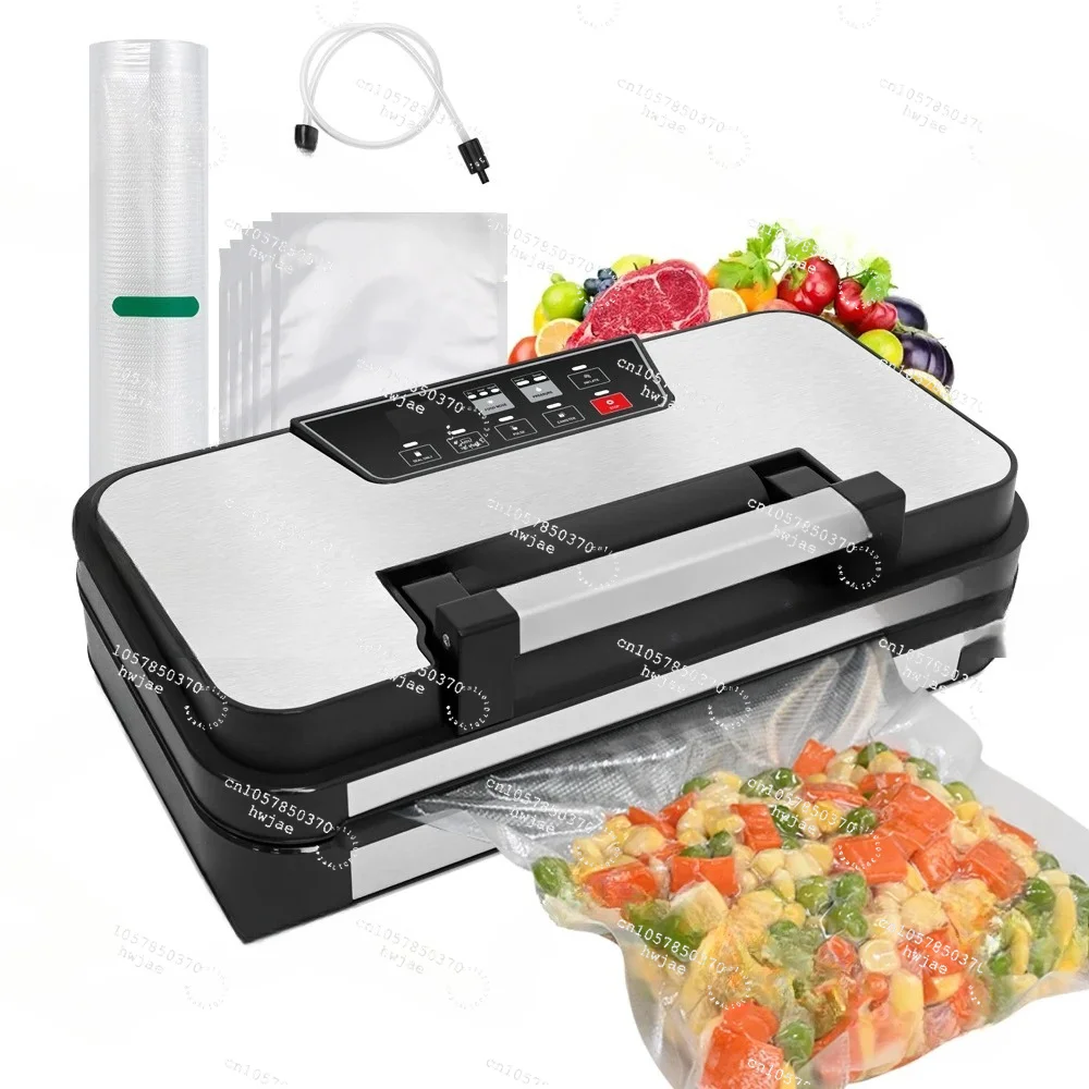 123Hot VS8001G -95Kpa Vacuum Food Sealer with Starter Kit Inflate Function for Food Bag and Shipping Bags Vacuum Sealer Machine