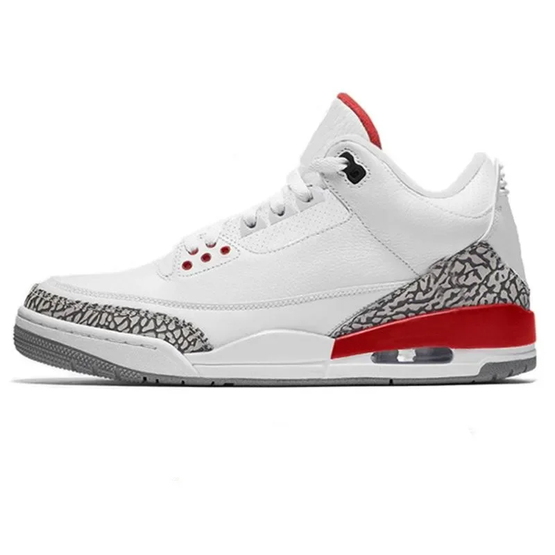 مصمم 3 أحذية رياضية 3 أزرق رجل إمرأة 3s أسود أسمنت Lvory Fear Pack حذاء منتصف الليل البحرية امرأة أحذية بنية