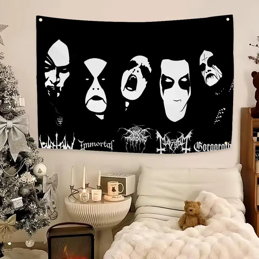 Legendary Band Mayhem Flags Aesthetic Wall Hanging Flag Banner Bedroom Living Room Home Decor Large HD